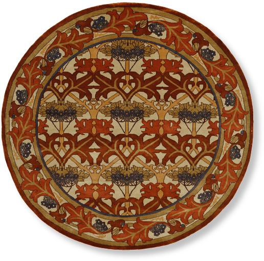 round Dartford craftsman rug