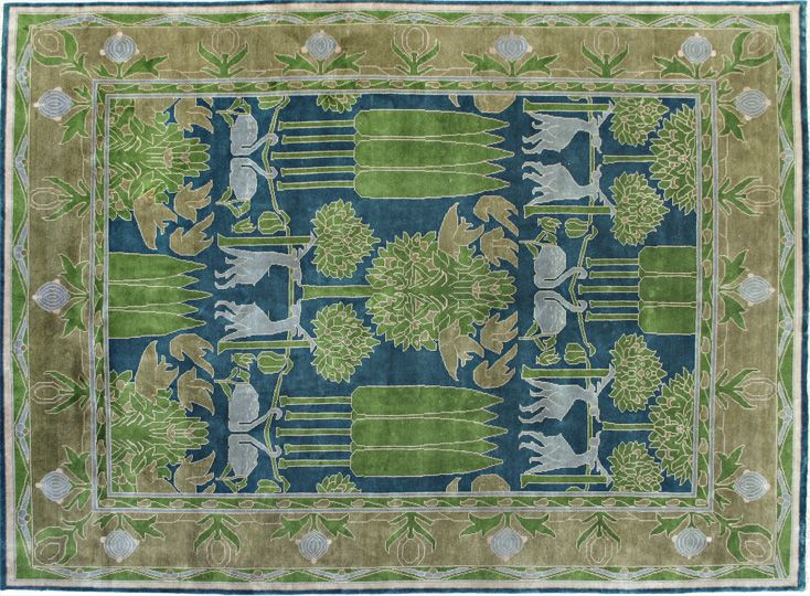 peace garden craftsman rug