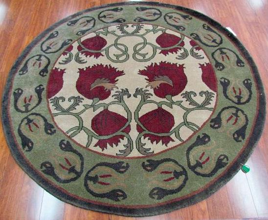 6 foot round craftsman rug