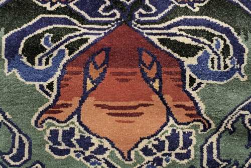 Avondale arts and crafts rug closeup 1