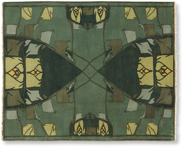 Elmhurst bungalow rug in jade colorway