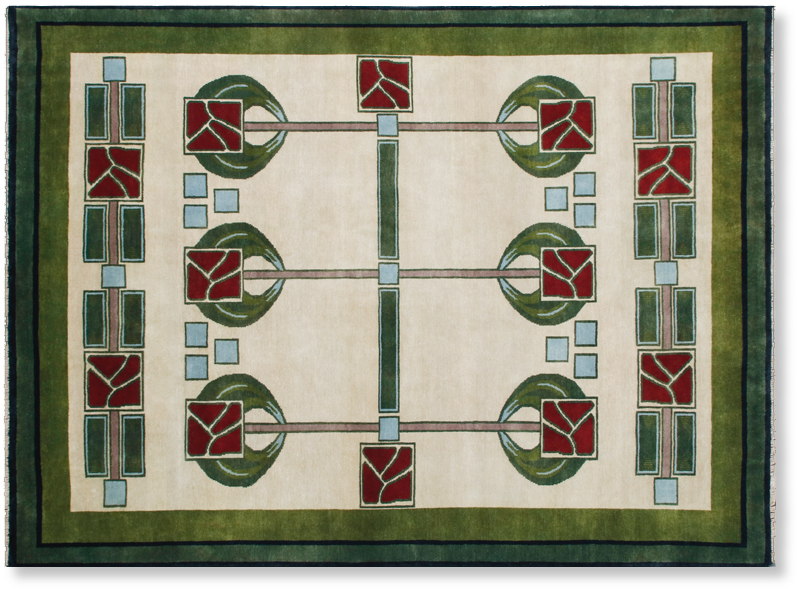 Rose craftsman rug