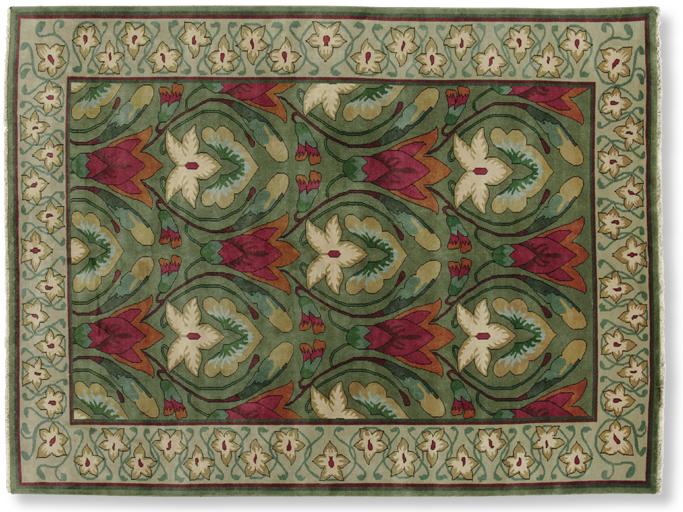 Jasmine floral arts and crafts rug