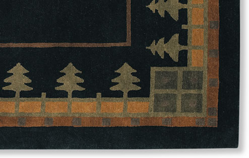 Pine Grove rug night closeup 1