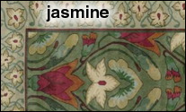 jasmine motif craftsman style area rug
